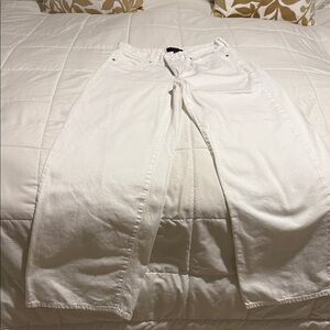 Banana Republic White Wide-Leg Jeans